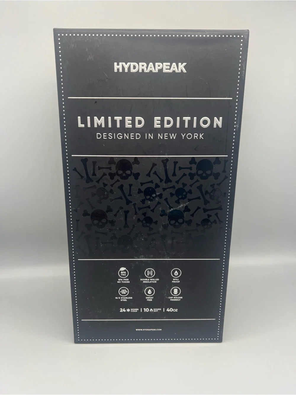 Hydrapeak limited edition rhinestone skull travel cup